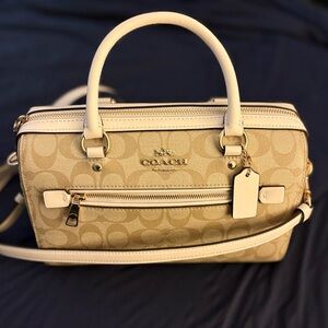 Coach Tan Signature Satchel
